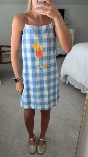 Boutique Gingham Dress These Three thumbnail 1