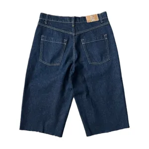 Free People We The Free Jam Session Relaxed Denim Capri Dark Wash Raw Hem Sz 28 thumbnail 3