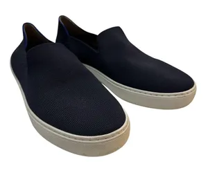 Rothys The City Slip On Shoes Womens Size 11 Navy Blue Knit Eco‎ Friendly Casual thumbnail 1