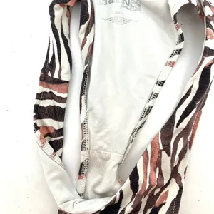 Frankies Bikinis Stormy Top M Kenza Bottom S Brown Zebra Animal Print Bikini Set thumbnail 7