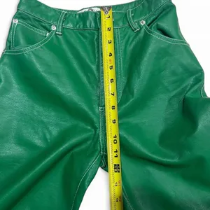 We The Free Green Faux Leather Straight Leg Pants thumbnail 4