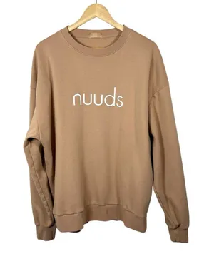 Nuuds Pullover Scottsdale Arizona Cactus Crewneck Tan Beige Size Large L thumbnail 1