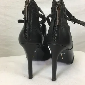 Dolce Vita Black Suede Ankle Strap Open Peep Toe High Heel Sandal Shoes 9 thumbnail 6