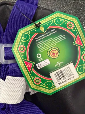 Disney 'Wicked Make Your Own Magic' Black & Green Mini Backpack NWT thumbnail 5