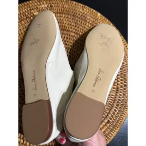 Sam Edelman Michaela Mary Jane Cream Leather Square Toe Ballet Flats Size 9.5 thumbnail 6