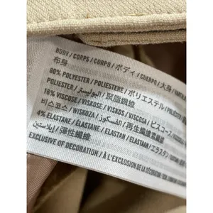 Abercrombie & Fitch Women's Beige Pleated High Rise Wide Leg Trousers Pants M thumbnail 6