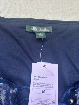 Blue Sequin Top Size M thumbnail 2