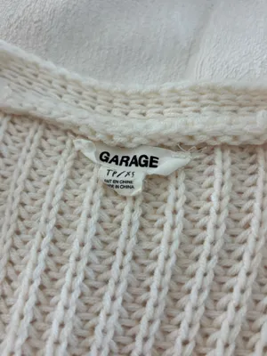 Garage Cream Knit Cardigan thumbnail 5
