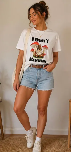 I Don’t Knome Tee White Size L thumbnail 1
