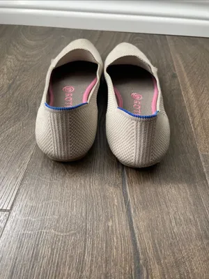 Rothy's Light Beige Ecru Slip-On Flat Loafers, Size 7, Flawed thumbnail 3