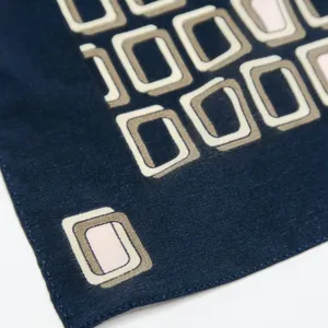 Vintage 80s Casual Corner Geometric Silk Square Scarf Wraps thumbnail 5