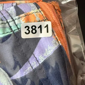 Patagonia Baggies Board Shorts‎ Floral Print Swim Trunks Orange Blue Size 14 thumbnail 11