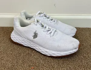 U.S. Polo Assn. White Running Workout Tennis Shoes Size 7.5 Women's thumbnail 1