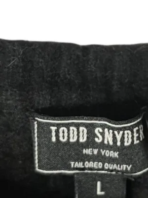 TODD SNYDER Black Lambswool Sweater Fits Size XS Flawed Read Description thumbnail 7