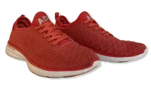 APL TechLoom Phantom‎ Red Coral Knit Running Shoes Sneakers Womens 6.5 thumbnail 1