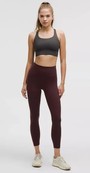 Wunder Train High-Rise Tight 25" Goodnight Plum Size8 NWT thumbnail 1