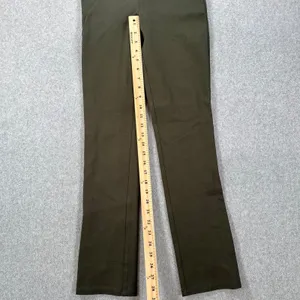 Quince Ponte Straight Leg Pant Women's X-Small Petite Olive Green Pull On thumbnail 2
