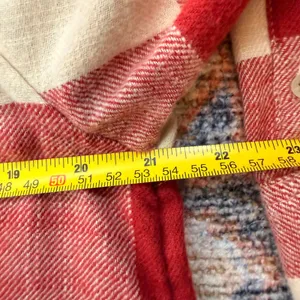 American Eagle Red Buffalo Plaid Hooded Flannel Shirt Sherpa Lined Small NEW thumbnail 6