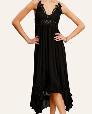 Hyfve Black lace maxi dress thumbnail 1