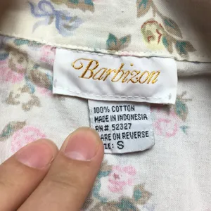VINTAGE FLORAL BUTTON UP SHIRT Pink thumbnail 3