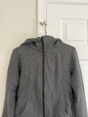 Lululemon Women's Scuba Full-Zip Hoodie Heathered Gray 8 Cozy Athleisure Yoga thumbnail 2