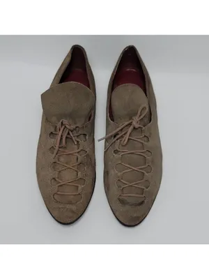 G Wiz Womens Dark Beige Rusty 261037 Suede Lace Up Solid Pump Shoes Size 7M thumbnail 6