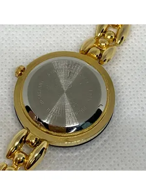 vintage Morita gold tone 18k electro plated women watch 26mm size 6.5” running thumbnail 5