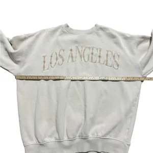 Reflex Cream Los Angeles Women’s Sweatshirt Sz S minimalist 90s y2k graphic‎ thumbnail 6