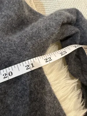 Charter Club 100% Cashmere Open Front Cardigan Sweater Gray Charcoal XL thumbnail 7