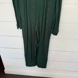Free People Women’s Large Green Jade Star Eyes Jumpsuit thumbnail 5