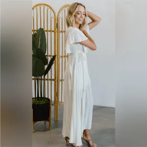 NWT BALTIC BORN IVORY JENNIFER DEEP V-NECK MAXI BOHO DRESS/Maternity SIZE SMALL thumbnail 2