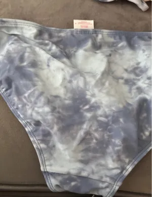 Xhilaration Light Blue Crochet Trim Tie-Dye Bikini Set thumbnail 12
