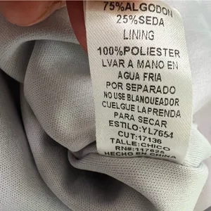 YA Los Angeles Cotton Silk Open Back Pleated Mini Dress Blue Small thumbnail 11