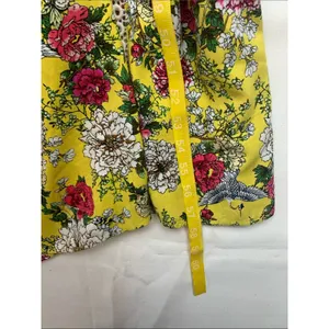 Farm Rio size small petite cantonal lace Yellow Floral Square-Neck Maxi Dress thumbnail 10