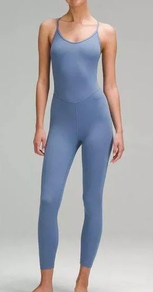 lululemon Align Cross-Back Bodysuit 25” in Oasis Blue thumbnail 1