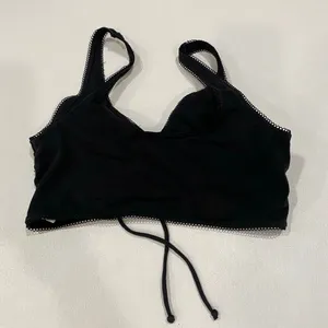 Free Press Black Lace Up Bustier Bralette Top Size S Y2K Boho thumbnail 4