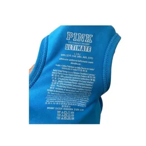 Pink Victoria’s Secret sports bra‎ Ultimate metallic logo silver blue Large thumbnail 3
