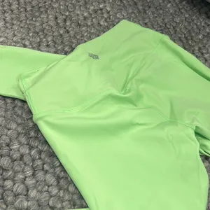 Free People Neon‎ Green Criss Cross Waist Leggings thumbnail 4