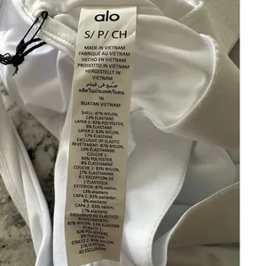 Alo Airbrush Real Bra Tank white size small thumbnail 5