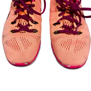 Nike Free TR Fit 5 Mesh Training Shoes Orange Pink 718932-800 Size 9 thumbnail 2