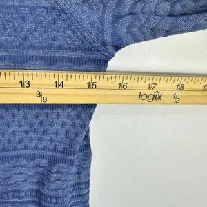 Lululemon Rest‎ Less Hoodie Pullover Women Size 2 Gatsby Blue Seamless Running thumbnail 6