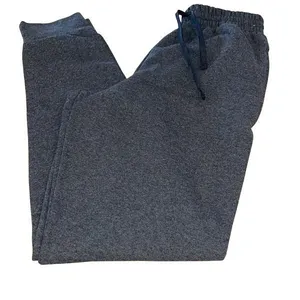 Jerzees Nublend Adult Unisex Heather Fleece Elastic Waist Jogger Sweatpants Gray thumbnail 2