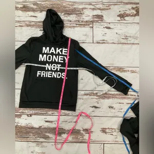 Make Money Not Friends Hoodie And Pants‎ Set thumbnail 3