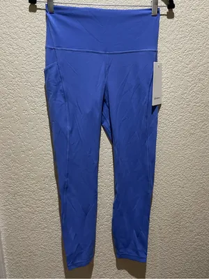Lululemon NWT Align High Rise 25” pants Leggings Pockets Size 8 Wild Indigo thumbnail 6