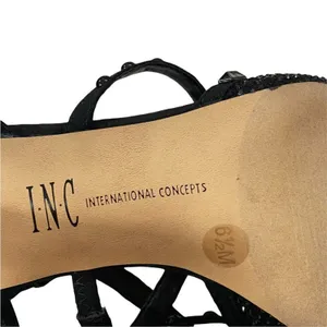 INC Black Studded Evening‎ Casual Dressy Heeled Sandal thumbnail 9