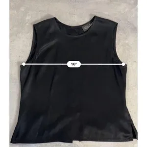 100% Silk Button Back Tank Top Women’s Size 8P thumbnail 1