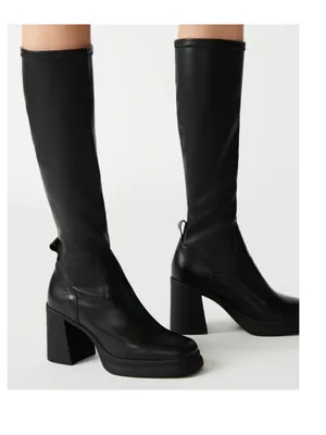 NEW Steve Madden Zenovia Black Tall Boot Y2K thumbnail 2