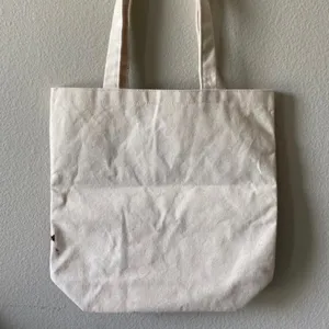 Original painted canvas‎ bag Purple thumbnail 3