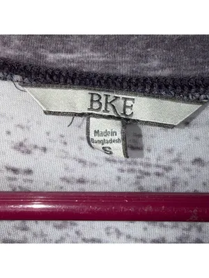 BKE Burnout High Low T-Shirt Gray Size S thumbnail 6