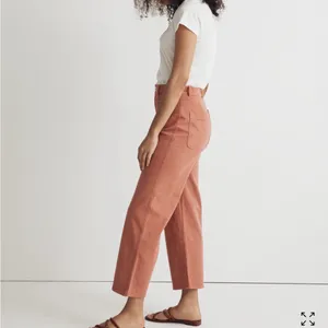 MADEWELL Emmett 2.0 Wide-Leg‎ Crop Pants in Dried Rose size 25 thumbnail 3
